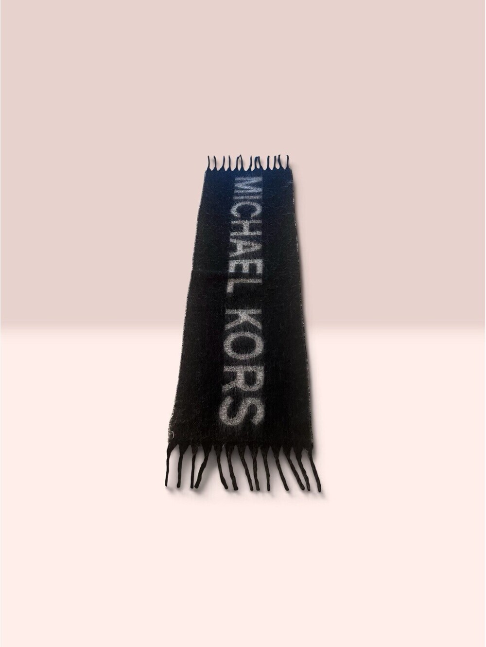 Michael Kors Women's Black /Grey Logo Big Wrap Scarf - Picture 3 of 11